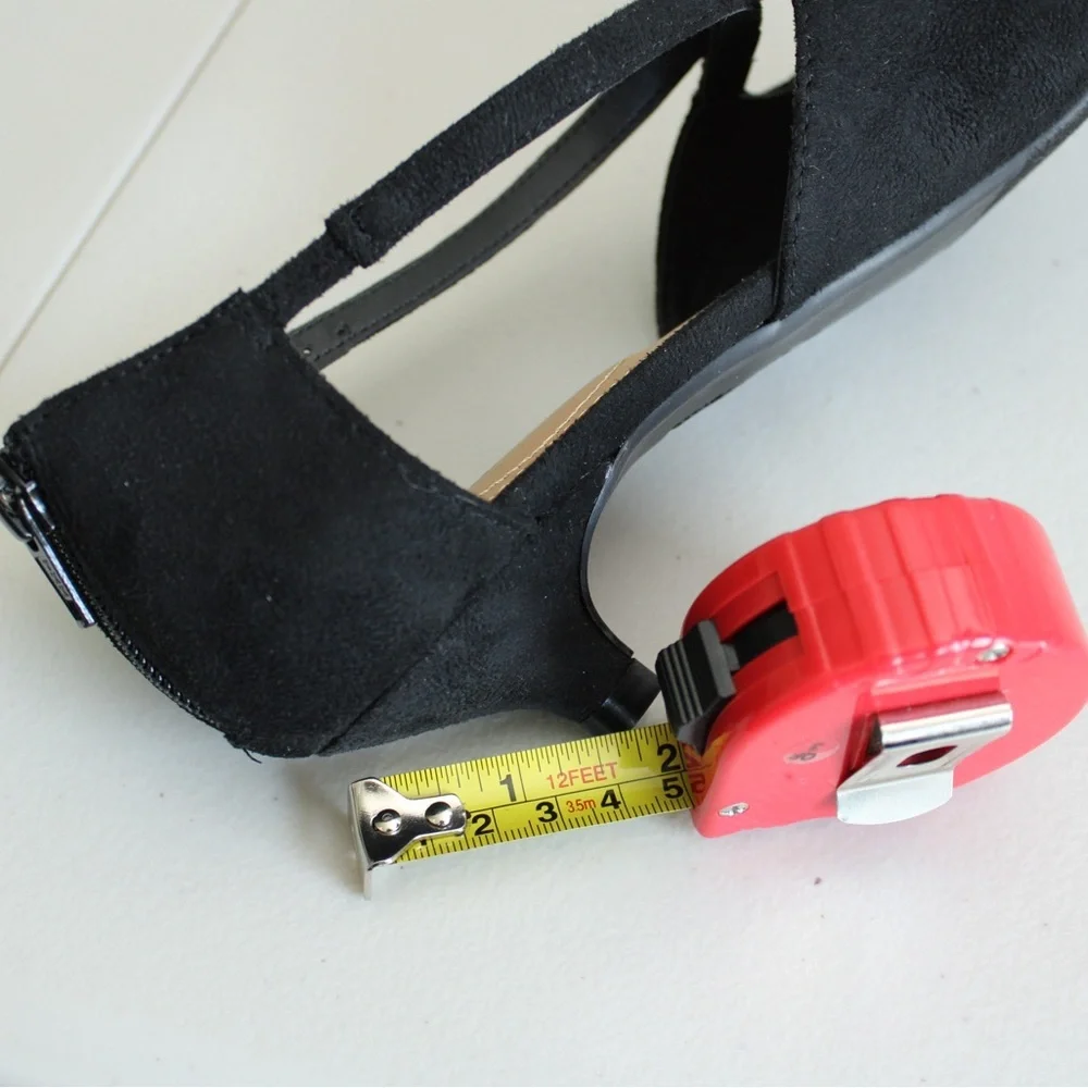 Comfortview Dawn Pointed Pumps Black Kitten Heels Cutout Women’s Shoes Size 7.5W